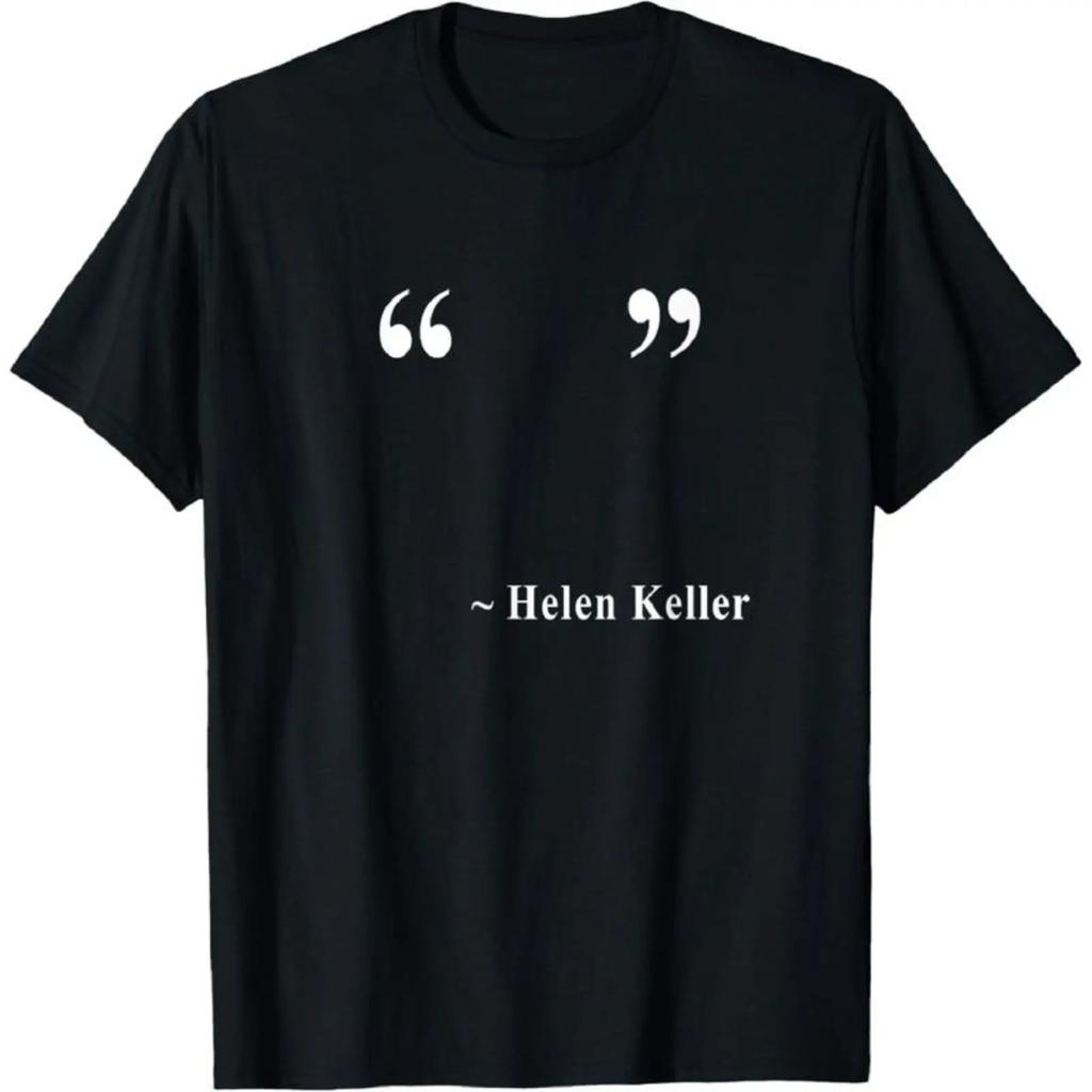 Unisex Helen Keller Funny Meme Sarcastic Humor Cotton Graphic T‑Shirt