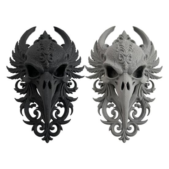 Yousheng Gothic Raven Skull Wall Decor Spooky Crow Skull Hanging Wall Sculpture Fake Animal Head Wall Art for Bedroom Living Room Halloween Decoration