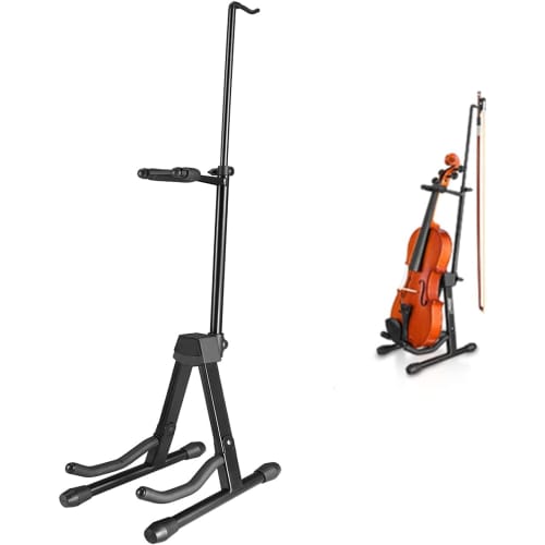 

Eastar Folding Violin Stand with Anti-Tip Design, Black, EST-006