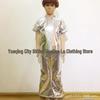Children's Sparkly Gold T-shirt - Short Sleeve Performance Costume for Boys and Girls