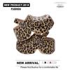 Hole shoes women wear leopard print heightened platform new beach garden shoes cool slippers