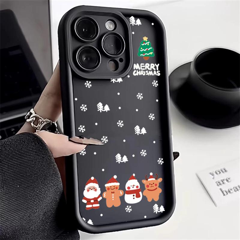 Case for Redmi Note 13 4G Snowflakes Christmas Case for Xiaomi Redmi Note 14 12 Pro Plus 5G 12S 11S 11 10S 10 13C 12C 14C Cover
