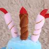 Candles Design Pet Costume Birthday Hats Accessory for Dogs Small Animals Blue