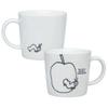 Kinsei Pottery "The Very Hungry Caterpillar" Children's Line Art Mug, White, 8cm Diameter, Children's Tableware, 807125, White