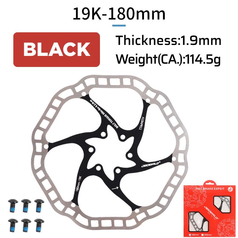 6-Bolt Bicycle Disc Brake Rotor Hydraulic Disc Brake 160/180 Ultra-Light High Strength Heat Dissipation Rotor for MTB Road Bike