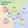 Colored Resin Glitter Letter Charms for DIY Earrings, Keychains & Pendants