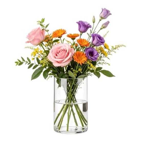 Vase Unbreakable Transparent Flower Acrylic Stylish Elegant Large Interior Container Hydroponics Ikebana Artificial Flowers Suitable Decoration Living