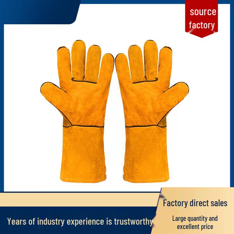 JueCeng Thickened Cowhide Welding Gloves