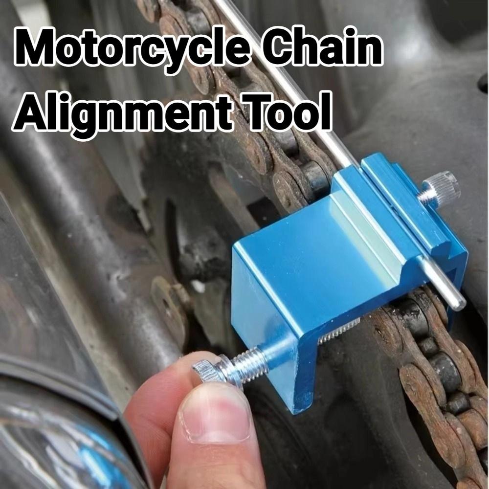 Heavy Duty Motorcycle Chain Alignment Tool Motorbike Chain Adjusting Tool Motor Scooter