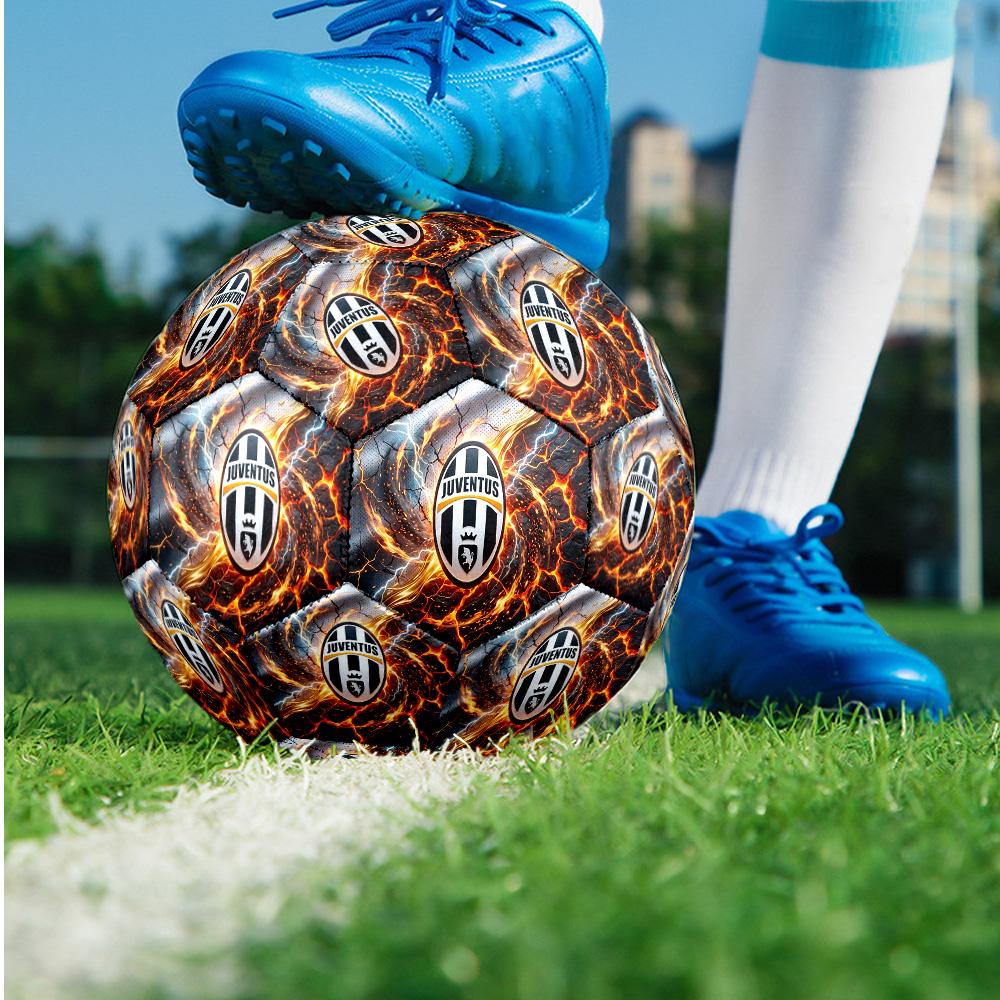 Pallone da calcio a tema Juventus FC Taglia 5 Pallone da calcio Tocco Morbido Pallone da calcio Professionale per Allenamento per Sport all'Aperto