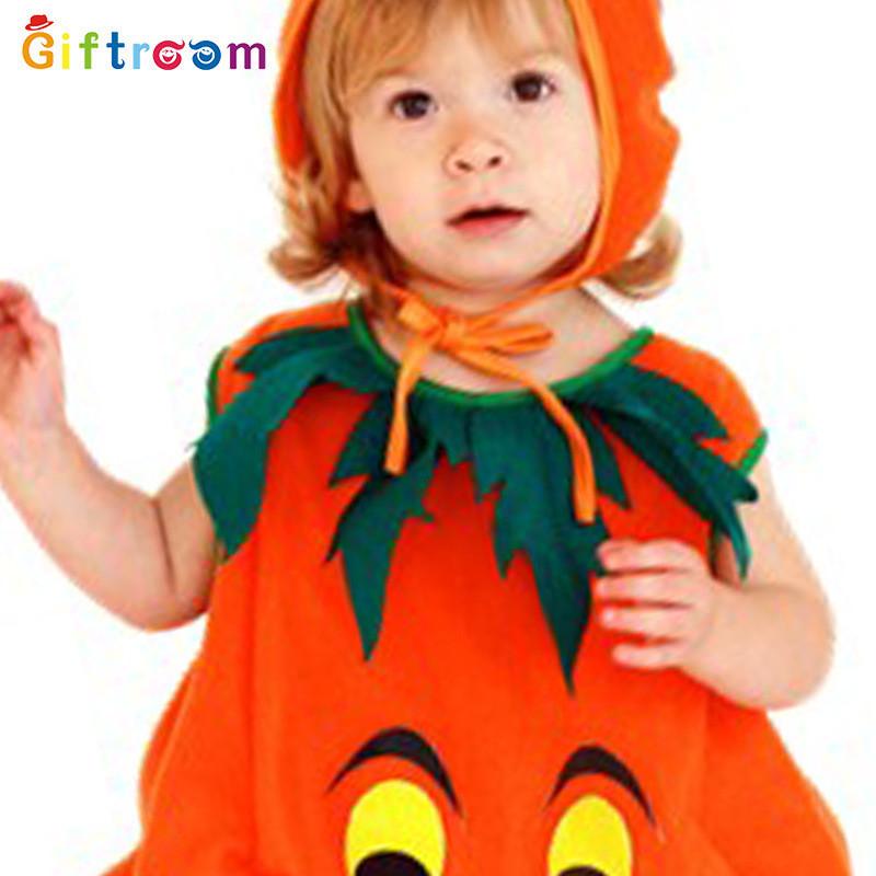 Orange Pumpkin Adorable Costume For Kids Perfect For Halloween Parties And Events