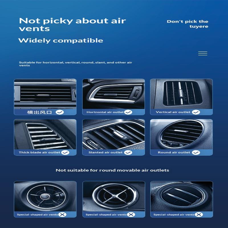 Air Vent 3 Speed 5V 1A Car Usb Cooling Fan 360 Degree Adjustable Air Outlet Car Fan 5-Blade Low Noise For Car Truck Suv Sedan