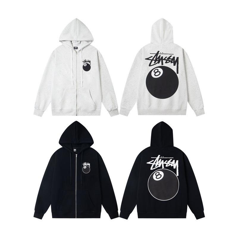 SS25BACK Retro Φούτερ με Φερμουάρ High Street: Εφαρμογή Νέο Καπέλο με Κεντημένο Λογότυπο Γράμματος