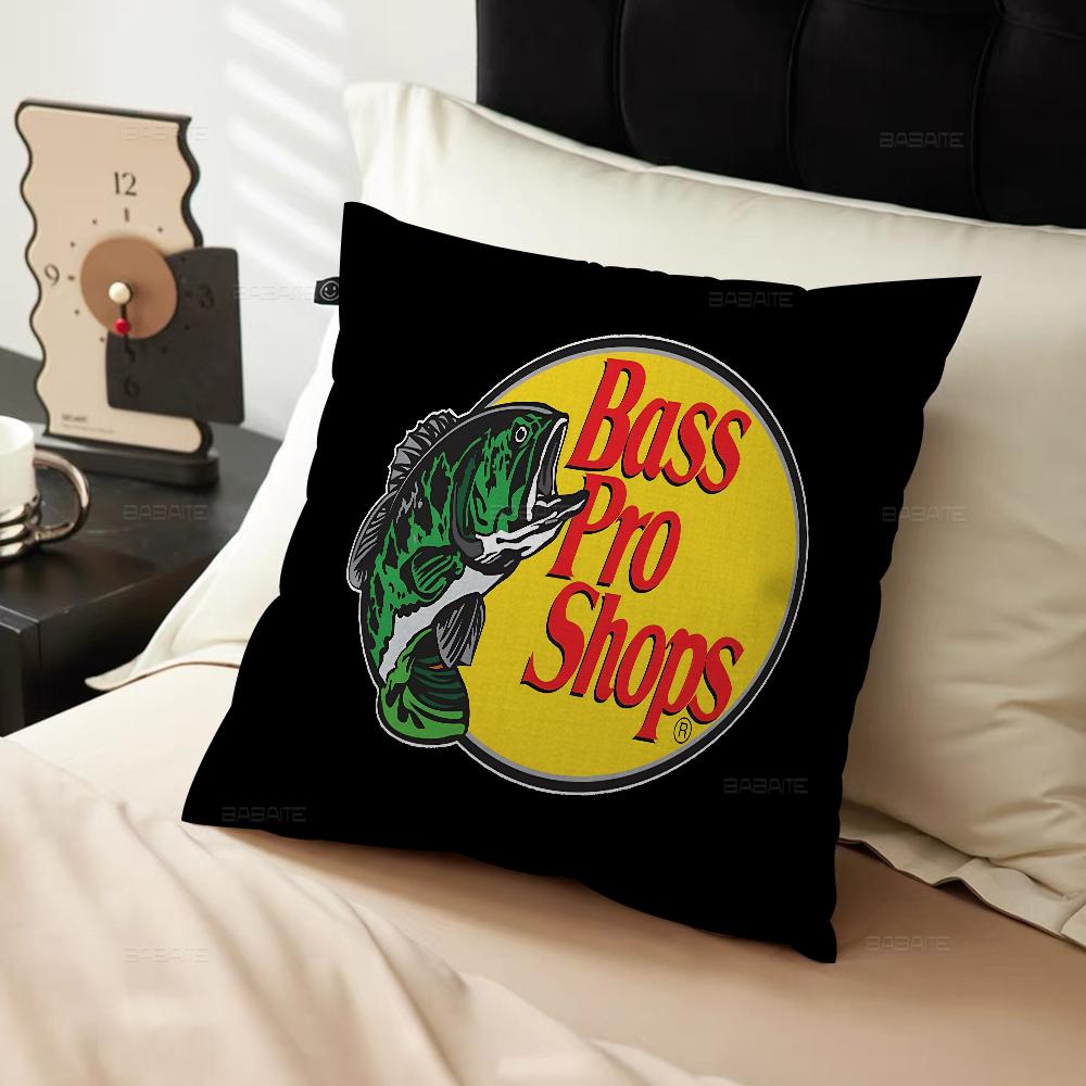 Fishing Brand Bass-Pro-Shops Personalized Pillow Cover Kids Bedroom Wild Party Decor Pillowcase Kid Birthday Shower Gift