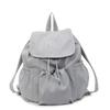 Simple Casual Solid String Large Capacity Backpacks Fashion Versatile Classic Style Stylish Design Backpacks for Women 2025 New