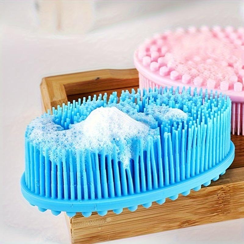 A Shower Brush Silicone Cleaning Brush Shower Brush Scrubber Body Cleaning Brush Suitable for Bathroom, Bathtub, Toilet, Suitable for Men and Women