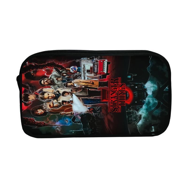 Stranger Things Large Capacity Pencil Case for Students - Stationery Storage Bag