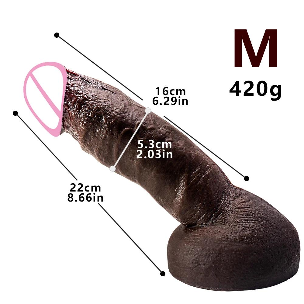 3sizes Black Big Dick Realistic Dildo Huge Penis Adults Anal Sex Toys For Women Men Suction Cup Vagina Orgasm G-spot Stimulator