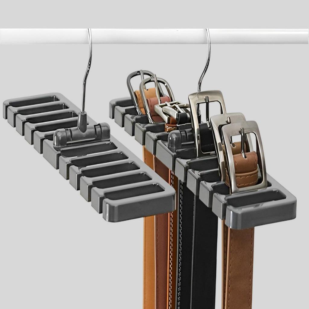 Belt, Tie, and Scarf Organizer Rack