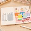 Vyřezávací forma obálka pro scrapbooking, Vyřezávací forma na výrobu přání, Ocelové vyřezávací formy na obálky pro scrapbooking, Narozeninová přání, DIY papírové výrobky