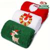 Santa Reindeer Ornament Design Vintage Christmas Towels Uses For Kitchen Bathroom Holiday Decoration