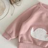 Swan Pattern Thick Knit Sweater & Pants Set for Babies & Children - Warm Two-Piece for Autumn/Winter