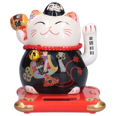 6in Fortune Cat Keramisch Zwaaiend Gelukskat Ornament Huisdecoratie voor Slaapkamer Auto KantoorType 3