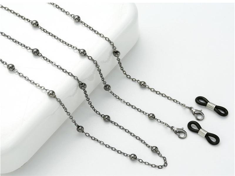 Women's High-End Beaded Metal Glasses Necklace - Anti-Slip Simple Jewelry Lanyard