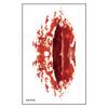 New Halloween Tattoo Stickers Simulated Bloody Scar Stickers Realistic Horror Disposable Temporary Waterproof Stickers