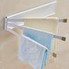 Black Simplicity Stainless Steel Towel Bar Rotating Towel Rack Bathroom Towel Rack Accessory