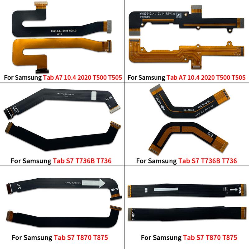Main FPC LCD Display Connect Mainboard Flex Cable Ribbon For Samsung Tab A7 10.4 2020 T500 T505 A8 10.5 2021 X200 X205 S7 T736