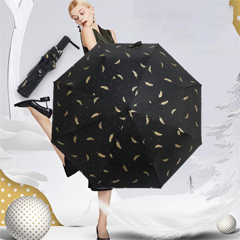 8-Rib UV Protection Manual Umbrella, Portable Sun & Rain Shield with UV Guard Technology, Compact Foldable Design  for Travel,