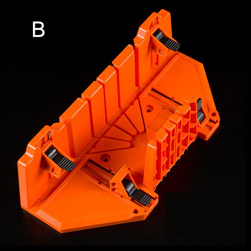 Wood Cutter Clamping Saw Angle Cutter Mitre Box 0//22.5//45//90 Degree ABS Plastic