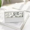 Electric Lcd Desk Alarm Clock With Calendar Digital Temperature Humidity Modern Home Office Watch
