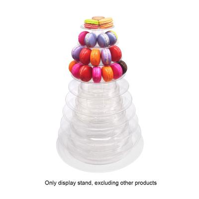 Stilvoller Kuchenständer aus Kunststoff PET-Material Kuchenhalter Eleganter Dessertständer für Desserts und Gebäck oder Veranstaltung