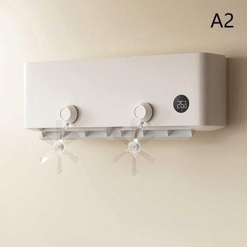 3Pcs Wall Mounted Conditioning Guide Fan Plastic Adjustable Suction Cup Air Conditioning Ventilator Windmill Shaped