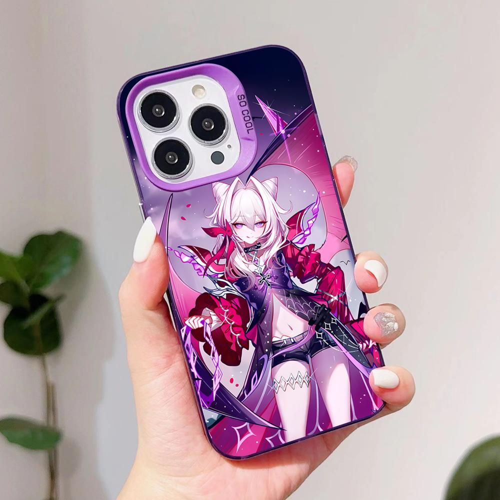 HSR Thelema Purple Translucent Mobile Phone Case for iPhone 17 16 15 14 13 12 11 X XR XS Air Pro Max Plus Colorful Cover