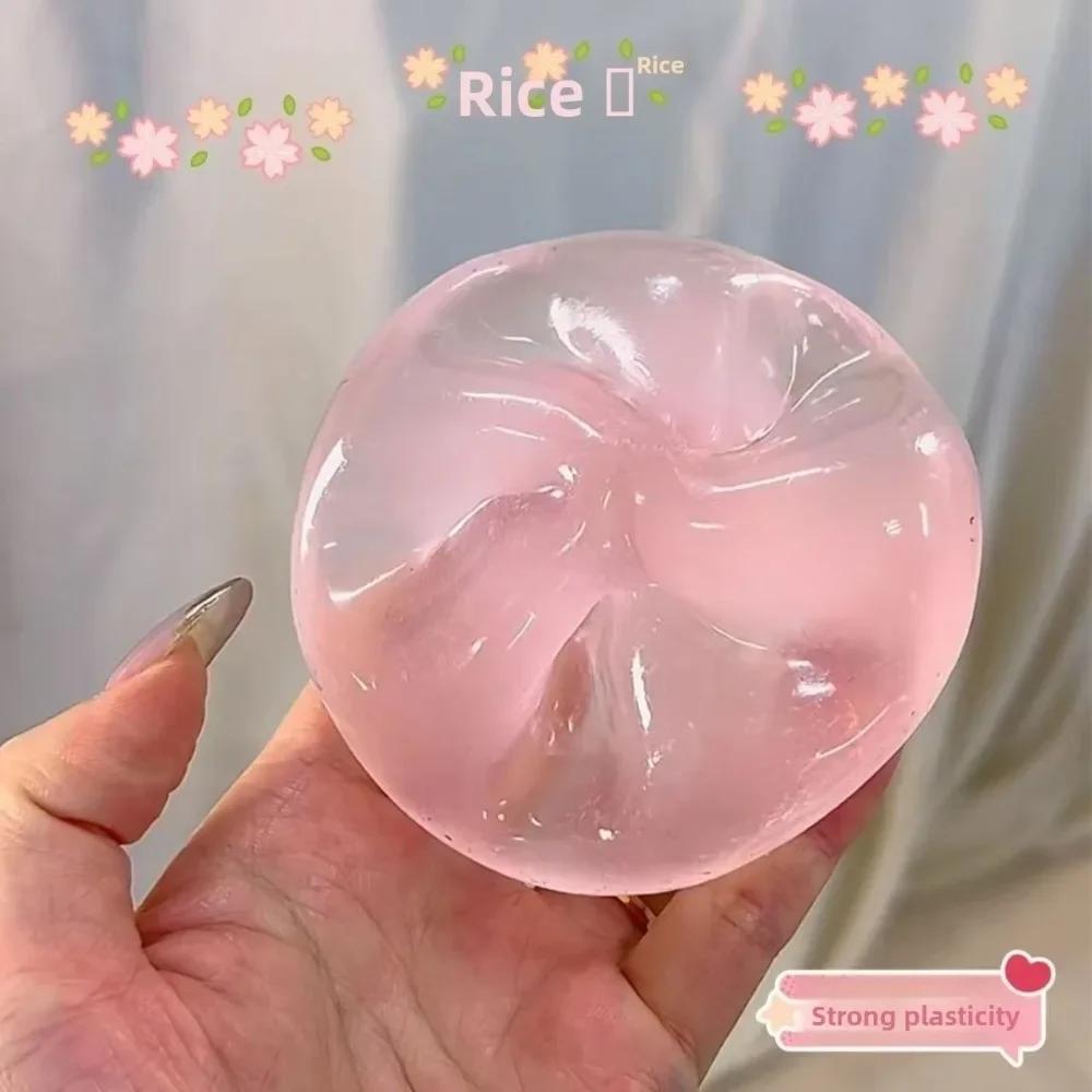 Blue Transparent Squishy Soft Material Slow Resilience Anti Stress Sensory Fidgets Simulate Sensory Stress Relief