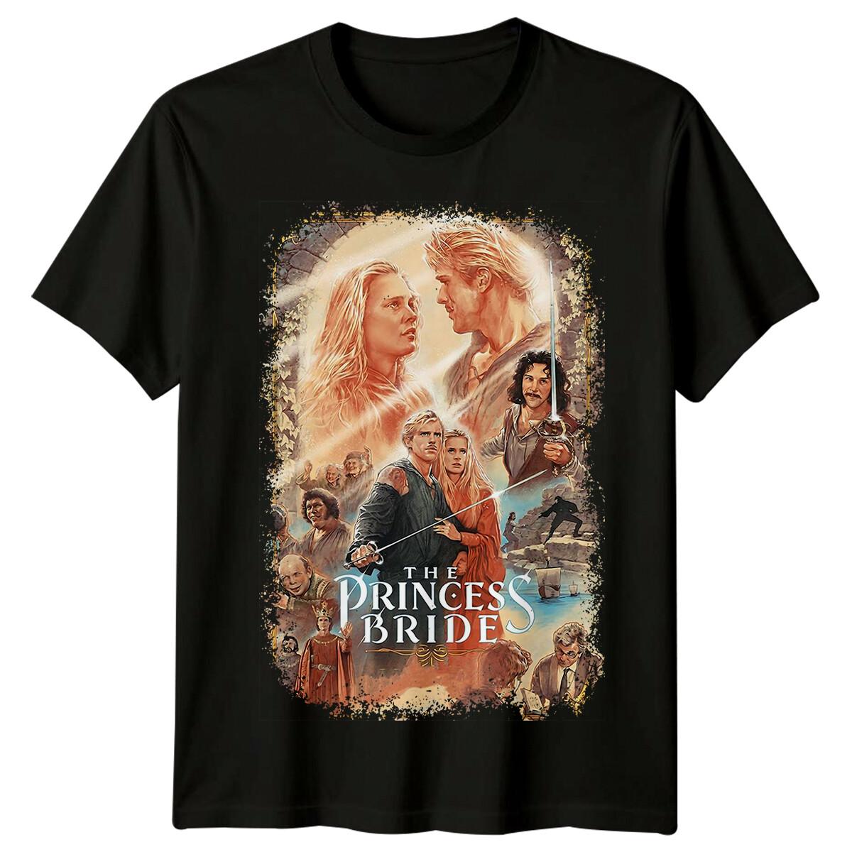 

The Princess Bride (1987) Movie Poster Inspired 100% Cotton T-shirt Mens Tees Top Retro 80s Tee Unisex M