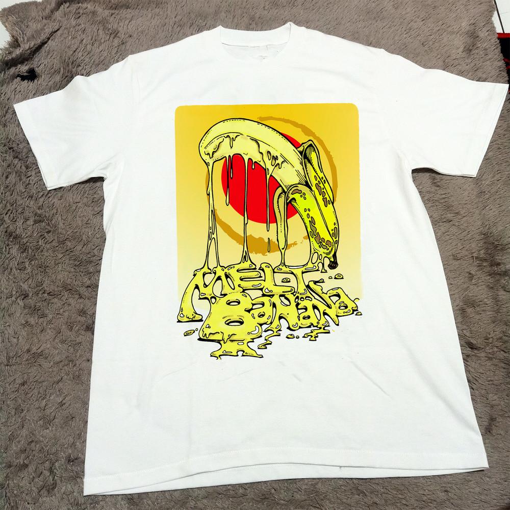 Melt-Banana Band Live On Stage White T-Shirt Cotton Unisex Unisex T-Shirt S