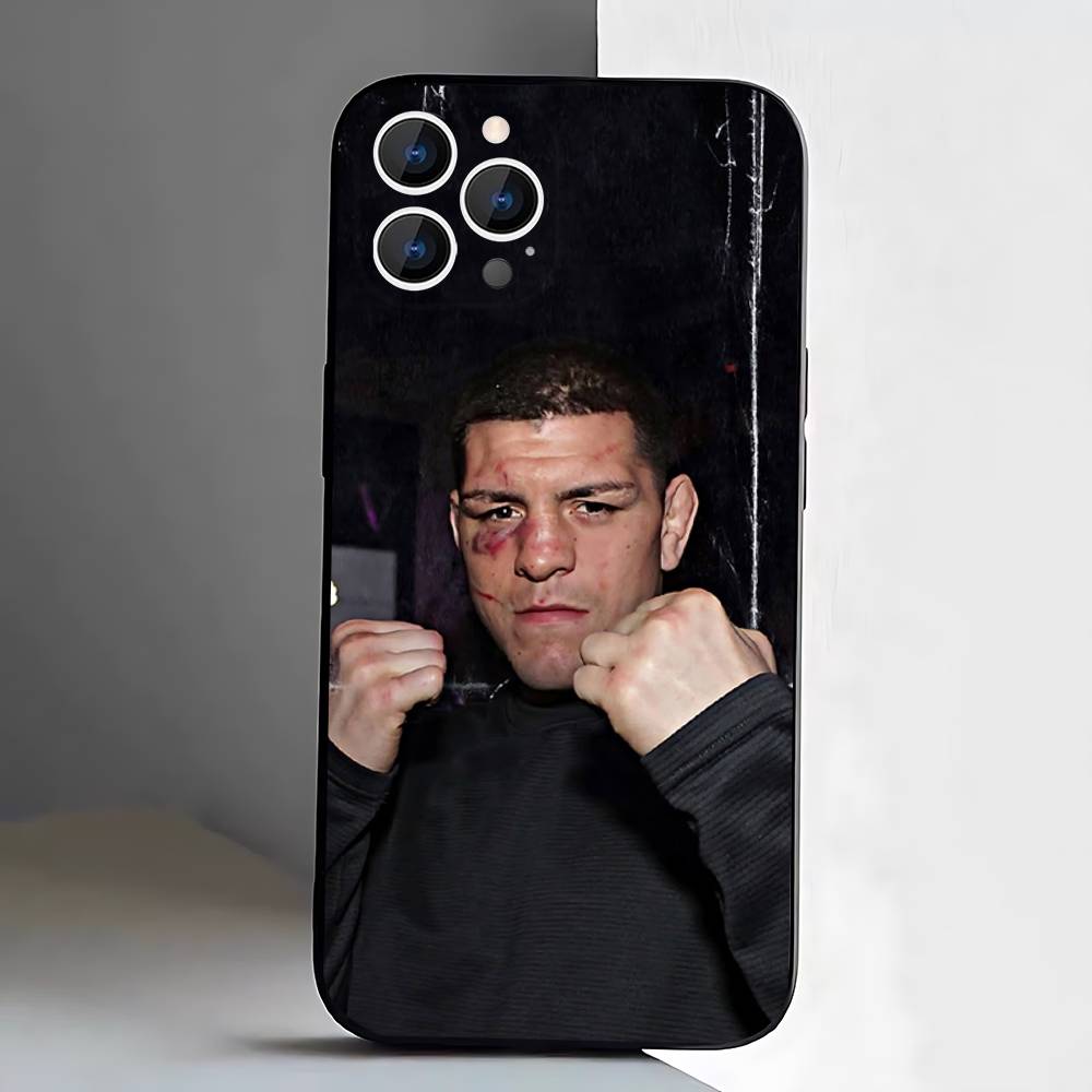 N-Nate D-Diaz Boxing Phone Case For iPhone 17,16,15,14,13,12,11,Pro,XS,Max,XR,Plus,E,SE4,Mini Black Soft Cover