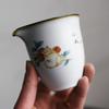 1 Stück Chinesische Handgefertigte Keramik Fair Cup Cha Hai Handbemalter Teetasse 230ml Haushalt Weißes Porzellan Teegeschirr Zubehör