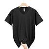 Summer Thin Plus Size Short Sleeved T-shirt For Men's Loose Half Sleeved V-neck Ice Silk T-shirt