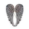 Creative Vintage Wings Crsytal Brooch Pin For Women Men Fashion Trendy Metal Badges Unisex Casual Party Banquet Brooches Jewelry