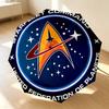 Starfleet Emblem 8 Ribs 3Fold Black Glue Uv Protection Umbrella Sun Protection Rainproof Compact Folding Umbrella For Travel Daily Use C9233