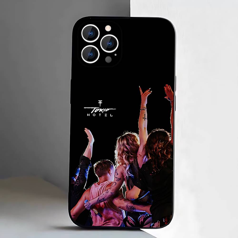 Tom Bill Kaulitz T-Tokio Hotels Black Case For iPhone 17 13 14 15 11 16 12 Pro Max Pro Max Plus E Air Mini Phone Cover Shell