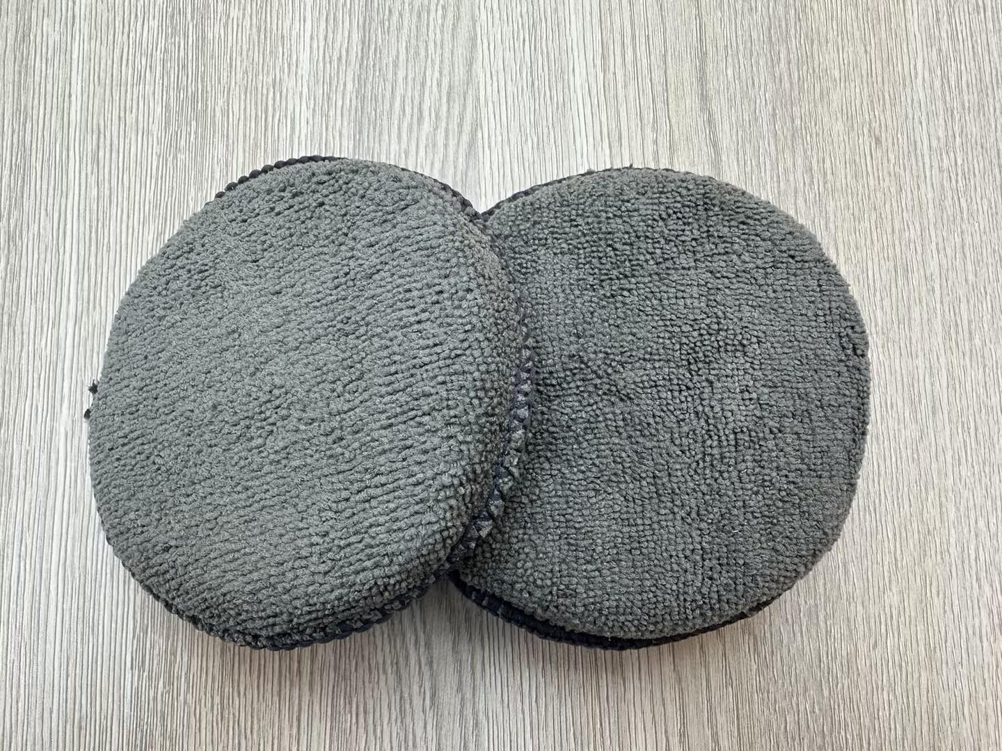 

5 Waxed Handle Car Polishing Pad - Round Sponge for Waxing & Cleaning 12.5*2CM
