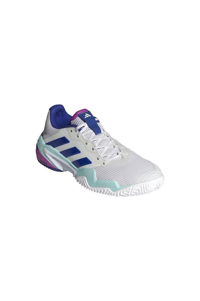 Tennis Shoes Barricade 13 Tennis LZR24 Footwear Aqua Cm [Adidas] White/Lucid Blue/Semi-Flash (IF9129) 25.5