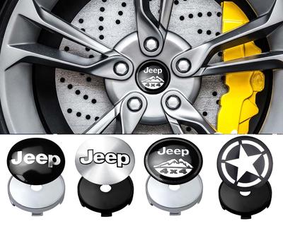 4pcs Car Styling Wheel Center Hub Caps Tire Center Covers Hubcap For Grand Cherokee Wrangler JK Gladiator Compass Renegade