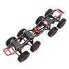Carbon Fiber RC Car Chassis Frame Replacement for Axial SCX24 RC Car 8x8 Low Center Gravity Chassis Refit Kit Black Red